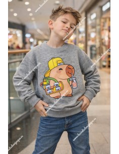 Sudadera Gris capibara 2