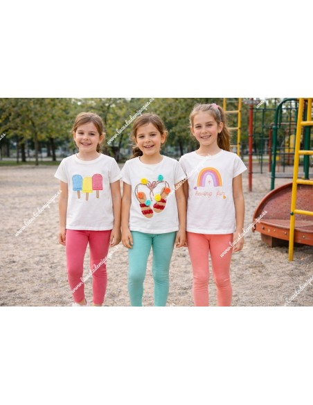Conjunto Leggings Helados Fucsia