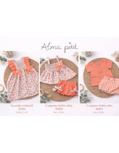 Conjunto Pololo Vichy y Blusa Salmón Alma 2