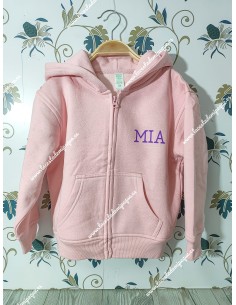 Sudadera Capucha rosa Básica K-Pop con nombre 2
