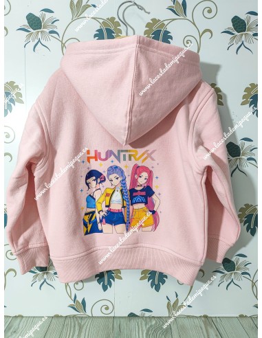 Sudadera Capucha rosa Básica K-Pop con nombre