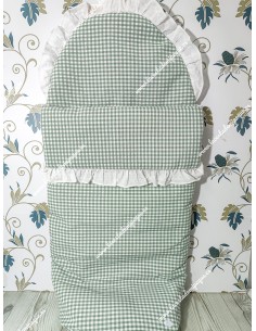 Saco Universal Vichy Verde Oliva Cuadros-P