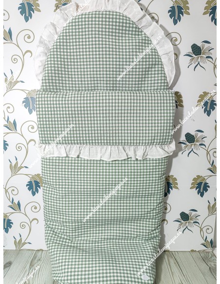 Saco Universal Vichy Verde Oliva Cuadros-P