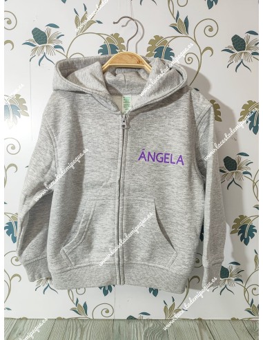 Sudadera Capucha gris Básica K-Pop con nombre