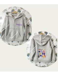 Sudadera Capucha gris Básica K-Pop con nombre