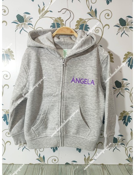 Sudadera Capucha gris Básica K-Pop con nombre