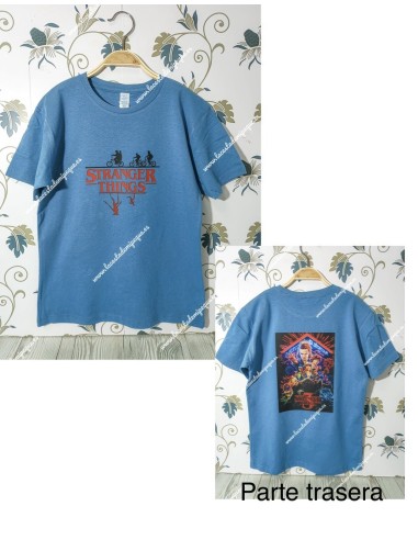 Camiseta manga corta básica azul petróleo