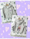 Sudadera Capucha gris Básica K-Pop con nombre modelo 3
