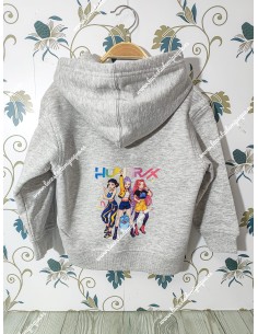 Sudadera Capucha gris Básica K-Pop con nombre modelo 3 2