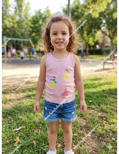 Camiseta tirantes básica rosa
