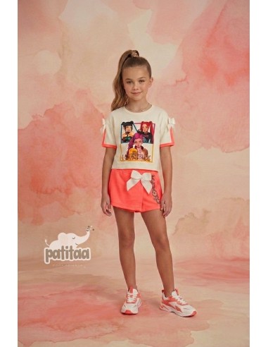 Conjunto Falda Pantalón Huntrix Coral