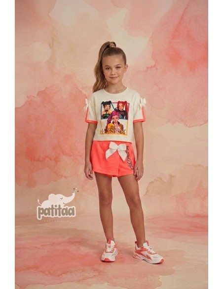 Conjunto Falda Pantalón Huntrix Coral