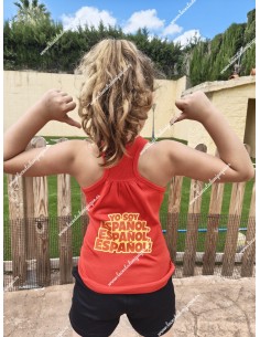 Camiseta tirantes Roja blanca 2
