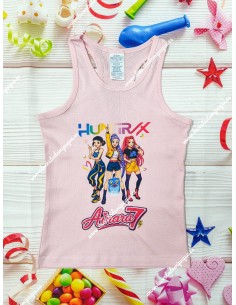 Camiseta Tirantes Blanca-Rosa-Fucsia Cumpleaños 2