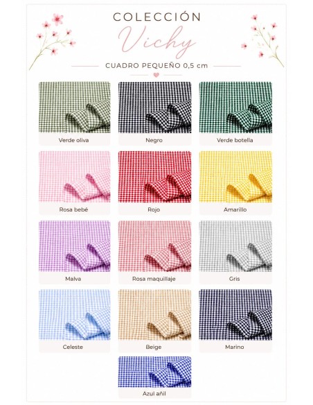 Cuadro Vichy pequeño (0,5cm)
