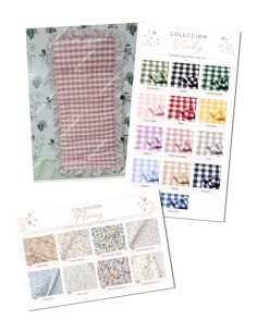 Funda Universal Silla Paseo Vichy Cuadro Mediano Combi Flores Liberty Volante Entero