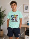 Conjunto Bermuda Six Seven Verde Agua-Marino