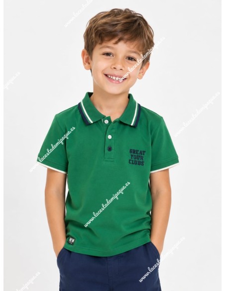 Polo Niño verde M/C