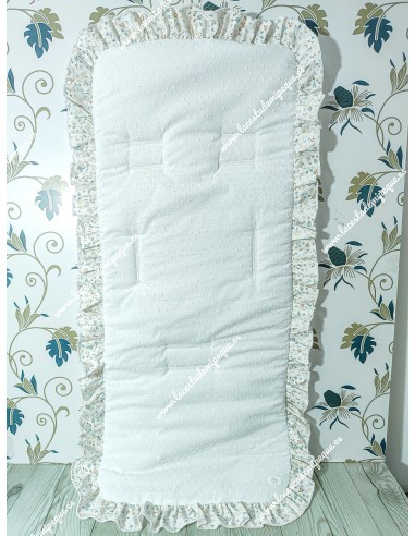 Funda Universal Plumeti Blanco Volante alrededor flores camel