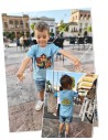 Camiseta M/C celeste Básica