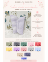 Funda Cubre Arnés Universal Vichy Cuadro Pequeño Colores