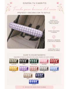 Funda Barrera Universal Vichy Cuadro Mediano Colores