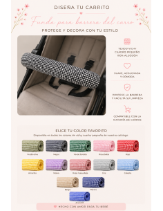 Funda Barrera Universal Vichy Cuadro Pequeño Colores
