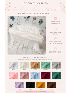 Funda Barrera Universal tejido Waffle Colores