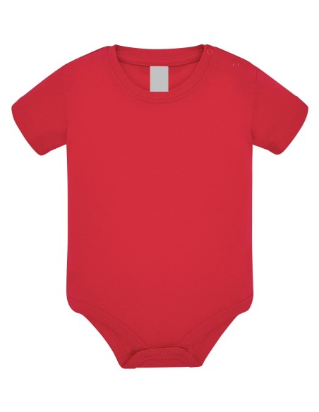 Body Rojo Manga Corta Unisex