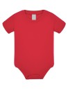 Body Rojo Manga Corta Unisex