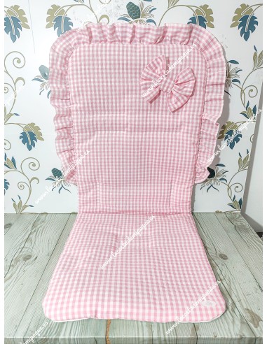 Funda Universal Vichy Rosa Pequeño lazo tela