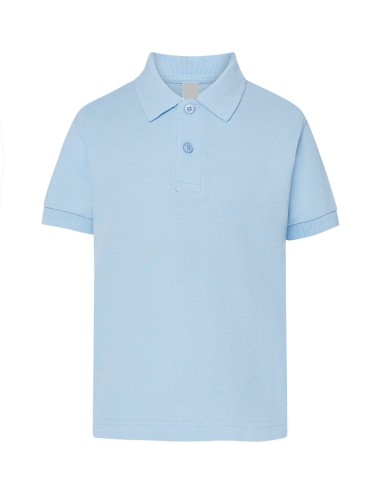 Polo Unisex Manga Corta Celeste
