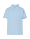 Polo Unisex Manga Corta Celeste