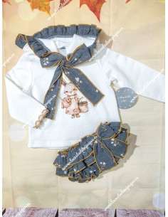 Conjunto Faldita y Sudadera Ratoncita Mariela