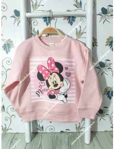 Sudadera Rosa Minnie Rayas