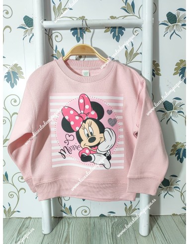 Sudadera Rosa Minnie Rayas