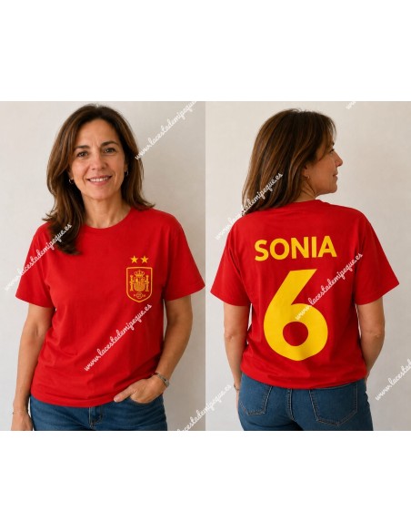 Camiseta M/C Roja España Mundial Mujer
