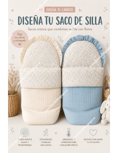 Saco Universal Silla Waffle Mixto Flores Liberty
