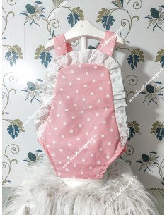 Ranita Flamenca Unisex rosa Lunares Blancos