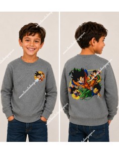 Sudadera gris oscuro Bola de dragón