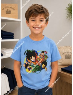 Camiseta M/C Básica celeste