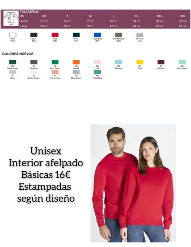 Sudadera Unisex Adulto Colores