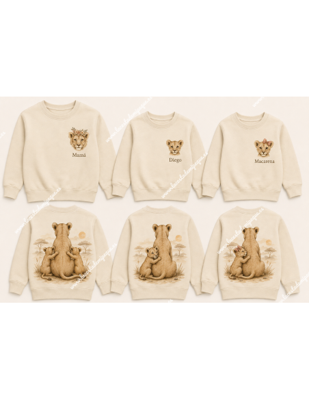 Sudadera Beige Colección Mi Manada Mujer