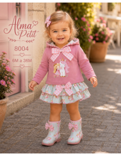 Conjunto Faldita Unicornio Rosa Alma