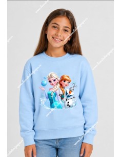 Sudadera Celeste Elsa y Anna