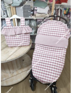 Pack Bolso y Saco Universal Vichy Maquillaje Cuadros-M Combi