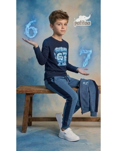 Chandal 3 Piezas Six Seven Azul-Marino