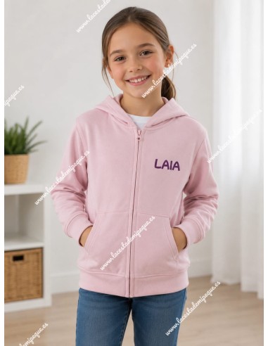 Sudadera Capucha rosa Básica K-Pop con nombre
