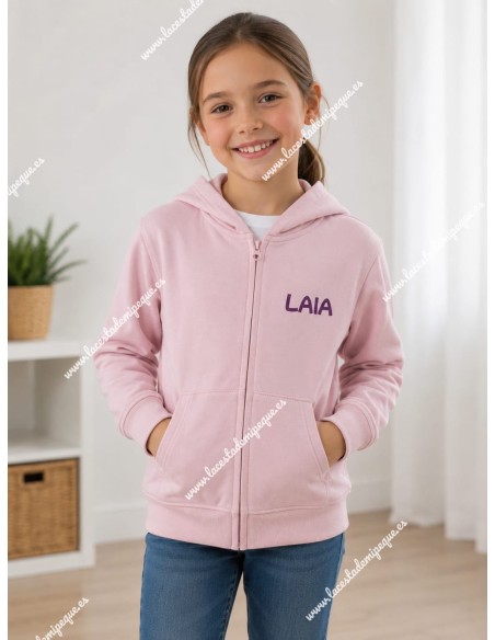 Sudadera Capucha rosa Básica K-Pop con nombre