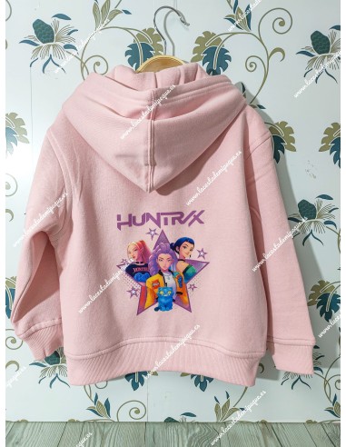 Sudadera Capucha rosa Básica K-Pop con nombre